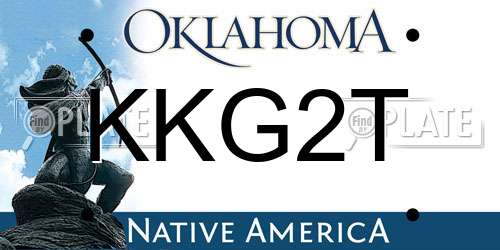 KKG2T Oklahoma License Plate