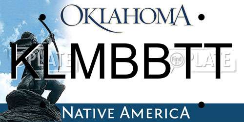 KLMBBTT Oklahoma License Plate