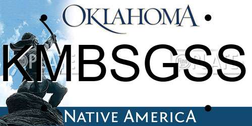 KMBSGSS Oklahoma License Plate