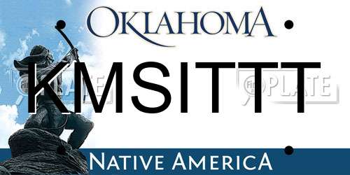 KMSITTT Oklahoma License Plate