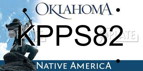 KPPS82 Oklahoma License Plate
