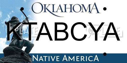 KTABCYA Oklahoma License Plate