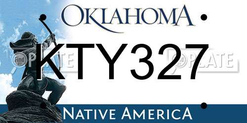 KTY327 Oklahoma License Plate
