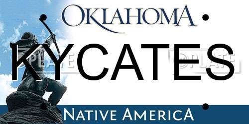 KYCATES Oklahoma License Plate