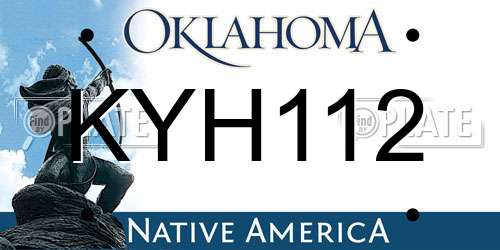 KYH112 Oklahoma License Plate