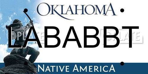 LABABBT Oklahoma License Plate