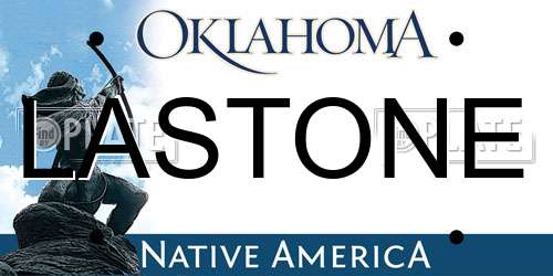 LASTONE Oklahoma License Plate