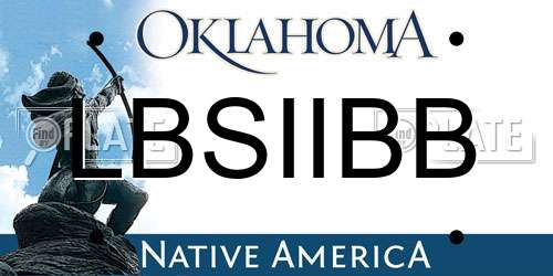 LBSIIBB Oklahoma License Plate