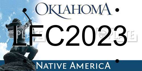 LFC2023 Oklahoma License Plate