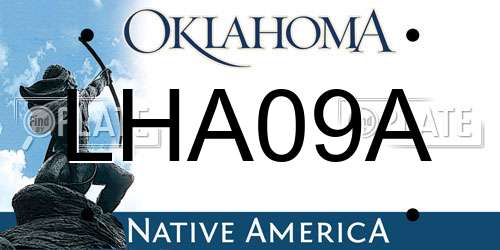 LHA09A Oklahoma License Plate