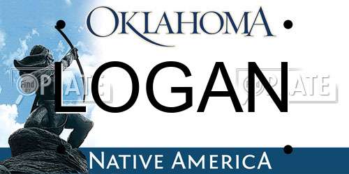 LOGAN Oklahoma License Plate