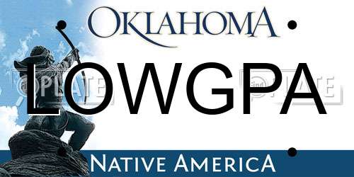 LOWGPA Oklahoma License Plate