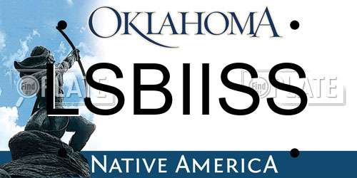 LSBIISS Oklahoma License Plate