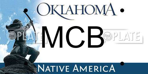 MCB Oklahoma License Plate