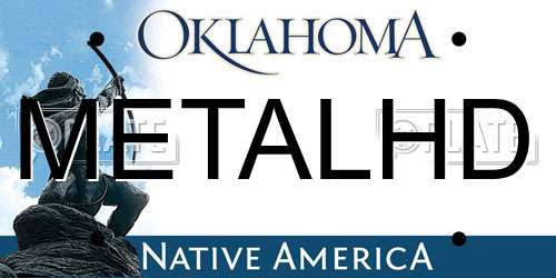 METALHD Oklahoma License Plate