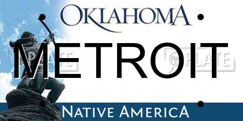 METROIT Oklahoma License Plate