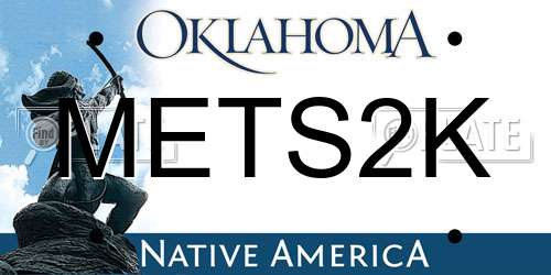 METS2K Oklahoma License Plate