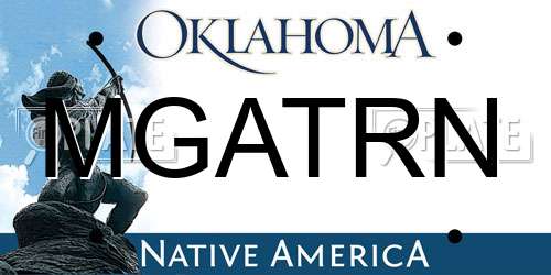 MGATRN Oklahoma License Plate