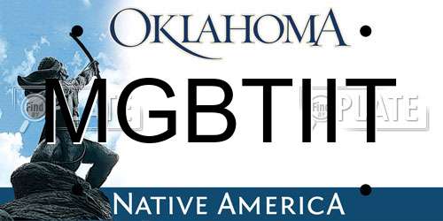 MGBTIIT Oklahoma License Plate