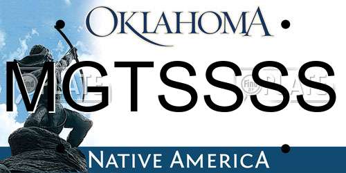 MGTSSSS Oklahoma License Plate
