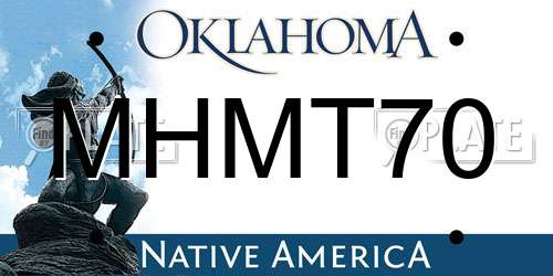 MHMT70 Oklahoma License Plate