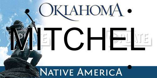 MITCHEL Oklahoma License Plate