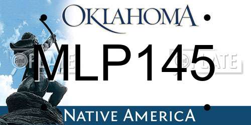 MLP145 Oklahoma License Plate