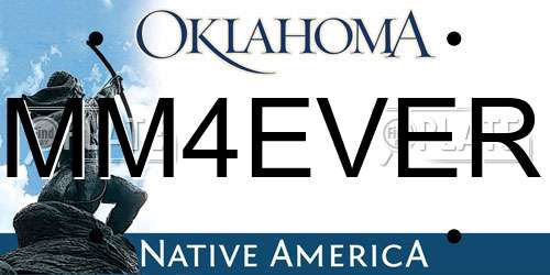 MM4EVER Oklahoma License Plate