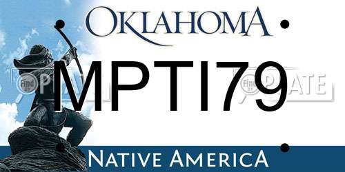 MPTI79 Oklahoma License Plate