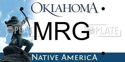 MRG Oklahoma License Plate