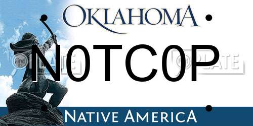 N0TC0P Oklahoma License Plate
