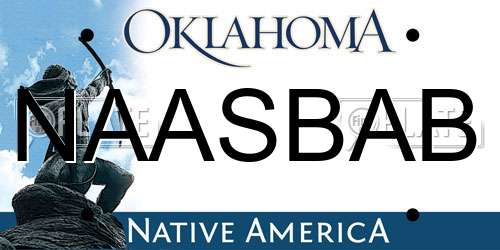 NAASBAB Oklahoma License Plate