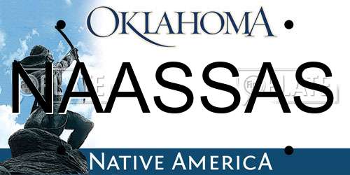 NAASSAS Oklahoma License Plate