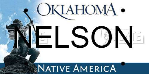 NELSON Oklahoma License Plate
