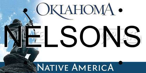 NELSONS Oklahoma License Plate