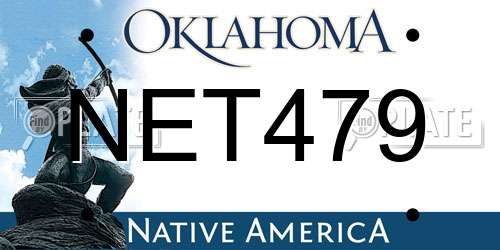 NET479 Oklahoma License Plate