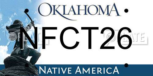NFCT26 Oklahoma License Plate