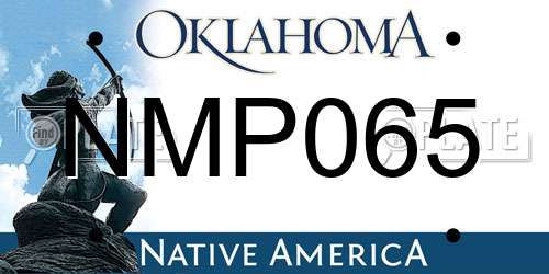 NMP065 Oklahoma License Plate