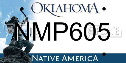 NMP605 Oklahoma License Plate