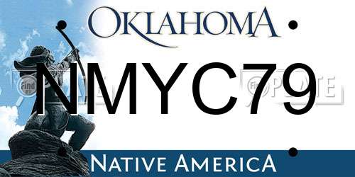 NMYC79 Oklahoma License Plate