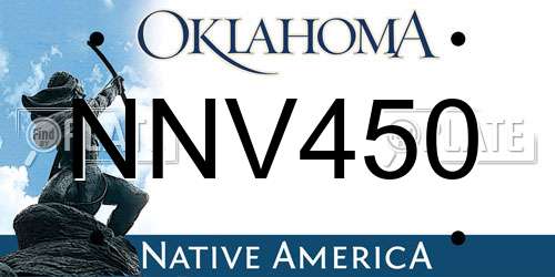 NNV450 Oklahoma License Plate