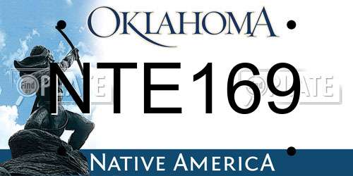 NTE169 Oklahoma License Plate