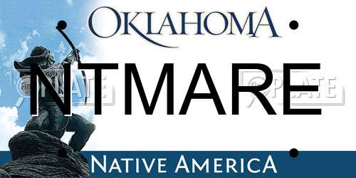 NTMARE Oklahoma License Plate