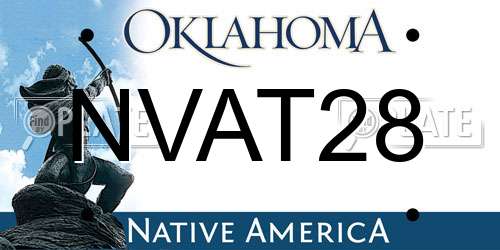NVAT28 Oklahoma License Plate