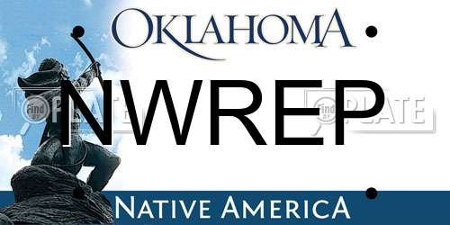NWREP Oklahoma License Plate