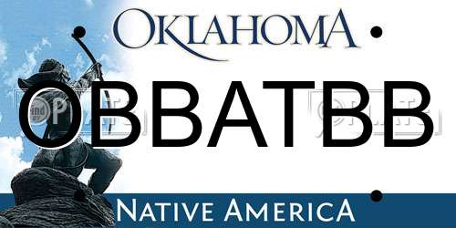 OBBATBB Oklahoma License Plate