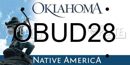 OBUD28 Oklahoma License Plate