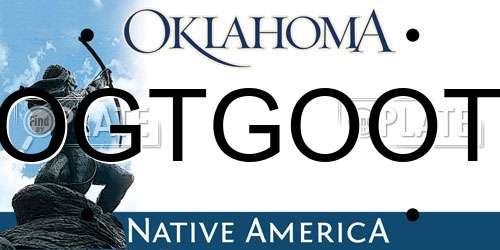 OGTGOOT Oklahoma License Plate