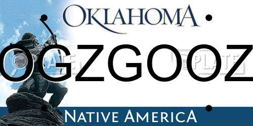 OGZGOOZ Oklahoma License Plate