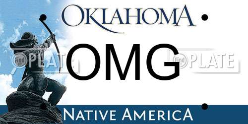 OMG Oklahoma License Plate